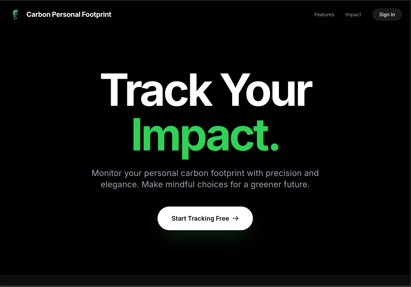 Carbon Welcome Page Light