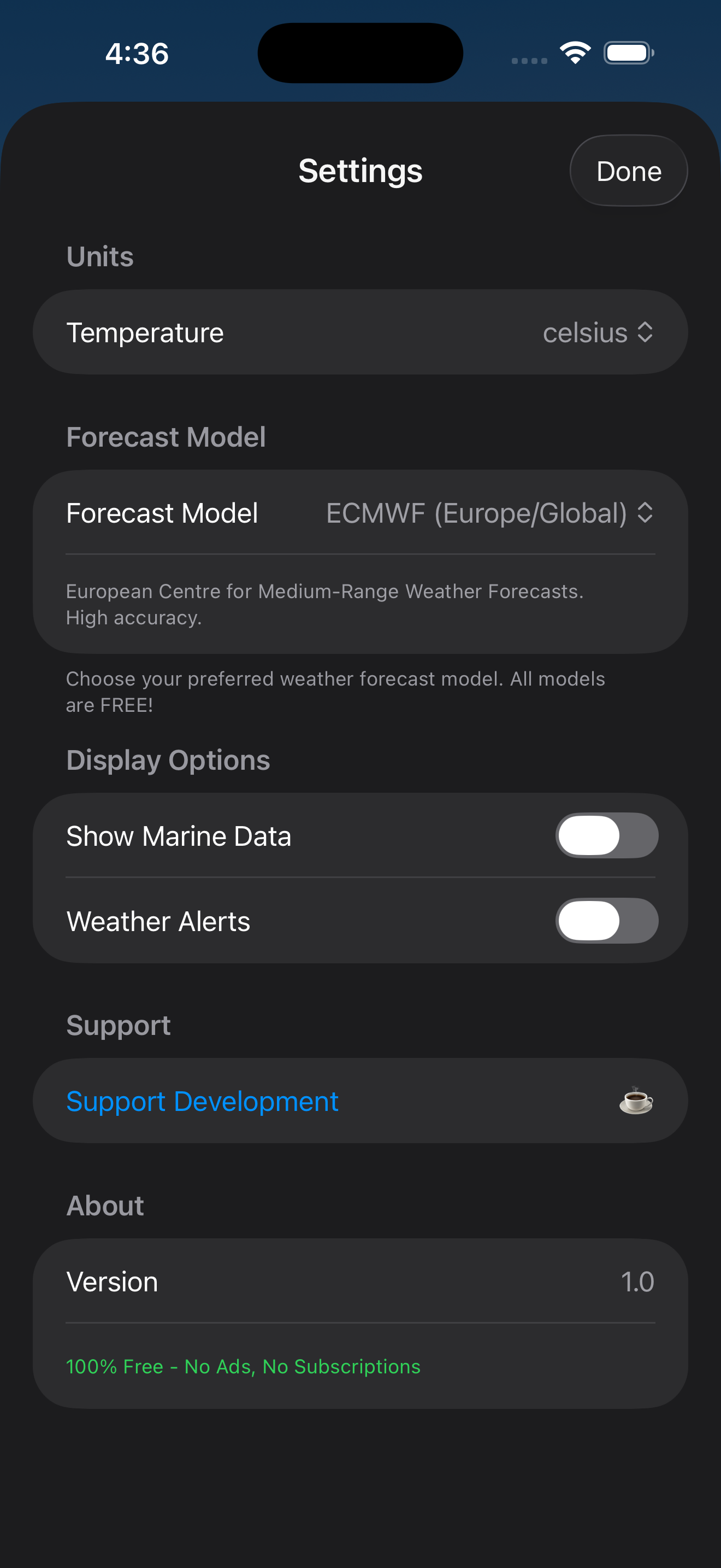 Wyndra settings light mode